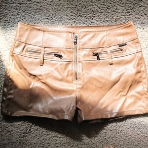Women's Faux Leather Shorts